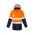 Mens Hi Vis Ultralite Waterproof Jacket - Orange/Navy