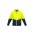 Unisex Hexagonal Puffer Jacket - Yellow/Navy