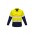 Mens Hi Vis Cotton Drill Jacket - Yellow/Navy