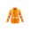 Unisex Hi Vis X Back 2 In 1 Softshell Jacket - Orange