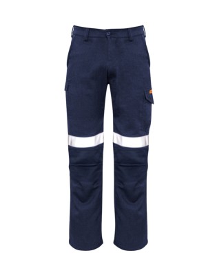 Mens Orange Flame Taped Cargo Pant (Regular)