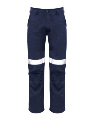 Mens Orange Flame Traditional Style Taped Work Pant