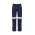 Mens Orange Flame Traditional Style Taped Work Pant - Navy