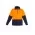 Unisex Hi Vis 1/2 Zip Polar Fleece Pullover - Orange/Navy