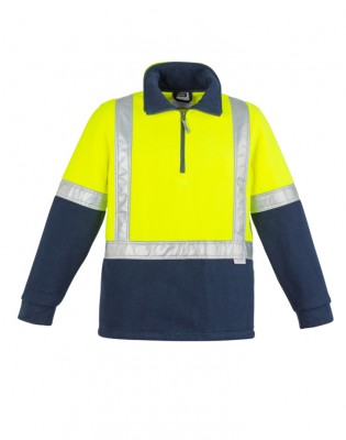 Unisex Hi Vis Polar Fleece Pullover - Shoulder Taped