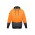 Unisex Hi Vis Textured Jacquard Hoodie - Orange/Charcoal