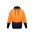 Unisex Hi Vis Textured Jacquard Hoodie - Orange/Navy