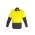 Mens Industrial Long Sleeve Shirt - Yellow/Charcoal