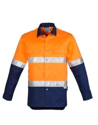 Mens Industrial Long Sleeve Shirt - Hoop Taped