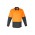 Mens Rugged Cooling Hi Vis Long Sleeve Shirt - Orange/Charcoal