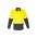 Mens Rugged Cooling Hi Vis Long Sleeve Shirt - Yellow/Charcoal