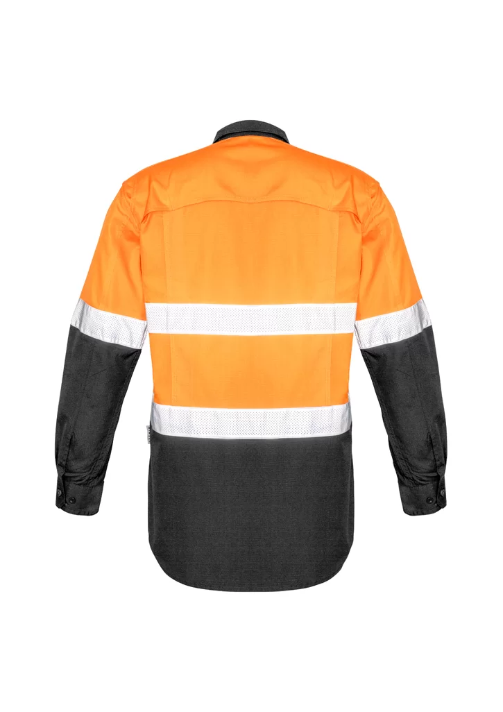 Mens Rugged Cooling Hi Vis Taped Long Sleeve Shirt