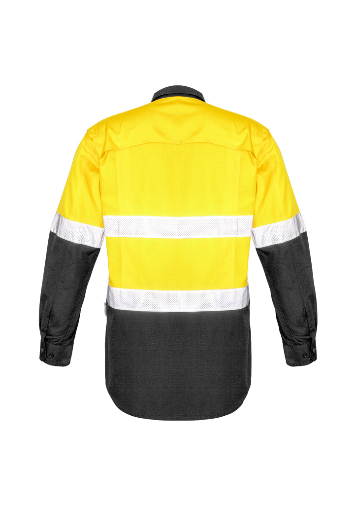 Mens Rugged Cooling Hi Vis Taped Long Sleeve Shirt