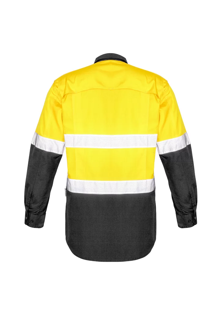 Mens Rugged Cooling Hi Vis Taped Long Sleeve Shirt