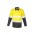 Mens Rugged Cooling Hi Vis Taped Long Sleeve Shirt - Yellow/Charcoal