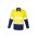 Mens Rugged Cooling Hi Vis Taped Long Sleeve Shirt - Yellow/Navy