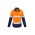Womens FR Closed Front Hooped Taped Spliced Shirt - Orange/Navy