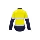 Womens FR Closed Front Hooped Taped Spliced Shirt