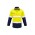 Mens FR Closed Front Hooped Taped Spliced Shirt - Yellow/Navy