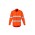 Mens Orange Flame Hi Vis Open Front Shirt - Hoop Taped - Orange