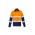 Mens Lightweight Bio Motion Long SleeveShirt - Orange/Navy