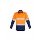 Mens Closed Front Long Sleeve Shirt - Hoop Taped