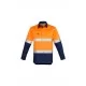 Mens Closed Front Long Sleeve Shirt - Hoop Taped