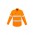 Mens Hi Vis Hoop Taped Long Sleeve Shirt - Orange