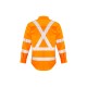 Mens Hi Vis X Back Taped Long Sleeve Shirt