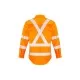 Mens Hi Vis X Back Taped Long Sleeve Shirt