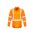 Mens Hi Vis X Back Taped Long Sleeve Shirt - Orange