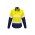 Womens Rugged Cooling Hi Vis Taped Long Sleeve Shirt - Yellow/Navy