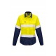 Womens Rugged Cooling Hi Vis Taped Long Sleeve Shirt