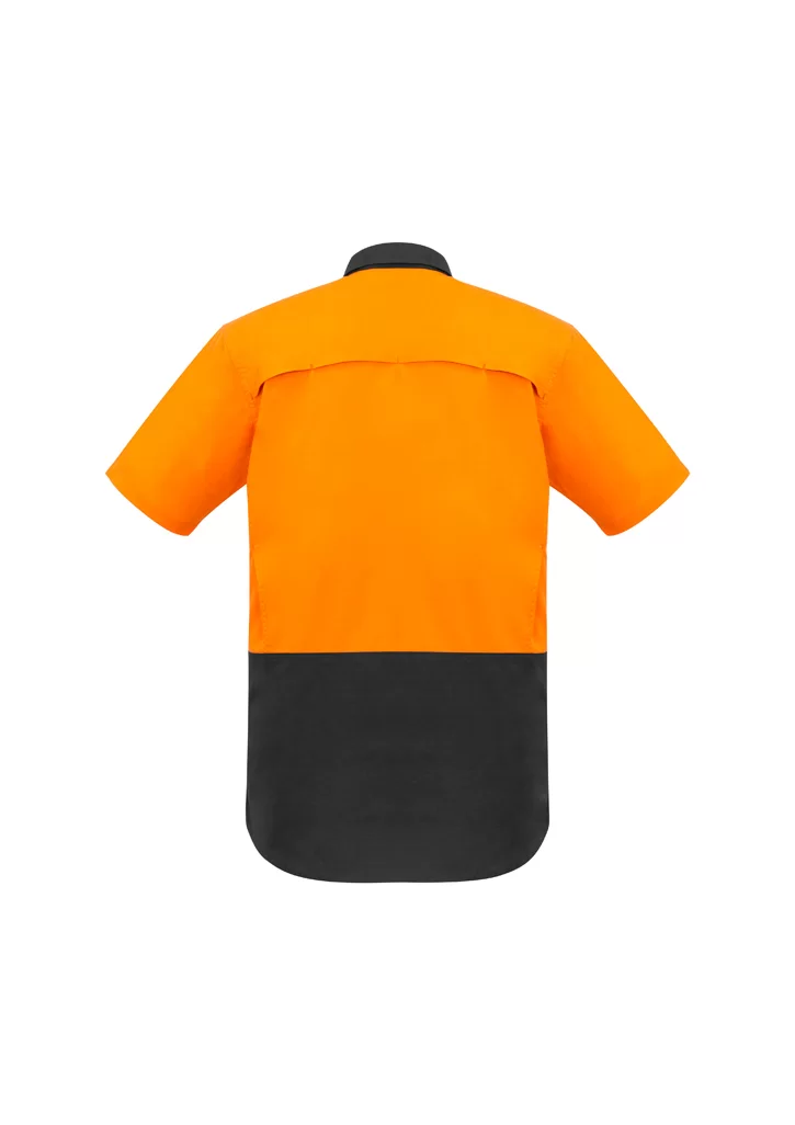 Mens Rugged Cooling Hi Vis Short Sleeve Shirt