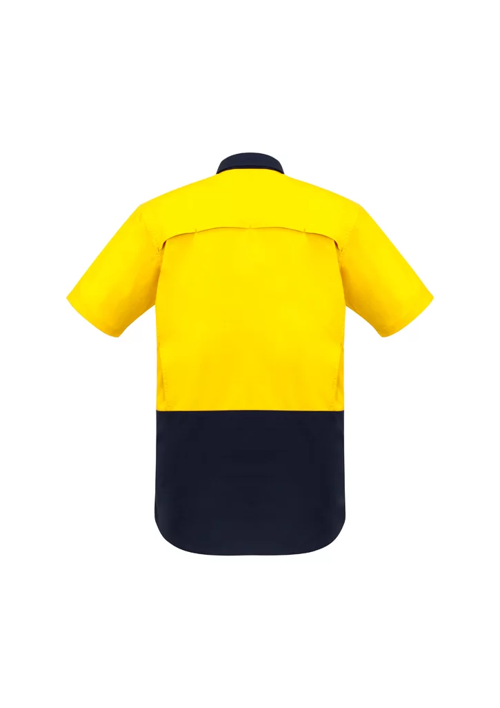 Mens Rugged Cooling Hi Vis Short Sleeve Shirt