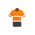 Mens Rugged Cooling Hi Vis Taped Short Sleeve Shirt - Orange/Charcoal