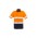 Mens Rugged Cooling Hi Vis Taped Short Sleeve Shirt - Orange/Navy