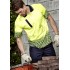 Mens Hi Vis Tracks Short Sleeve Polo