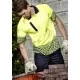 Mens Hi Vis Tracks Short Sleeve Polo