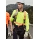 Mens Hi Vis Flux Long Sleeve Polo