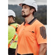 Mens Hi Vis Flux Short Sleeve Polo