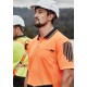 Mens Hi Vis Flux Short Sleeve Polo