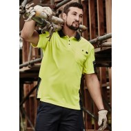 Mens Hi Vis Reinforced Squad Short Sleeve Polo