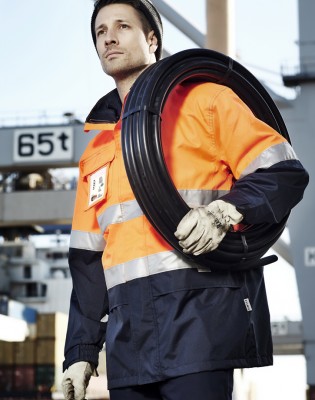 Mens Hi Vis Ultralite Waterproof Jacket