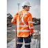 Mens Hi Vis X Back Taped Long Sleeve Shirt
