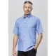 Mens Wrinkle Free Chambray Short Sleeve Shirt