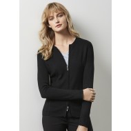Ladies 2-Way Zip Cardigan