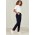 Womens Comfort Waist Slim Leg Pant - Navy