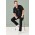 Mens Avery V-Neck Scrub Top - Black
