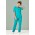 Womens Avery Round Neck Scrub Top - Teal